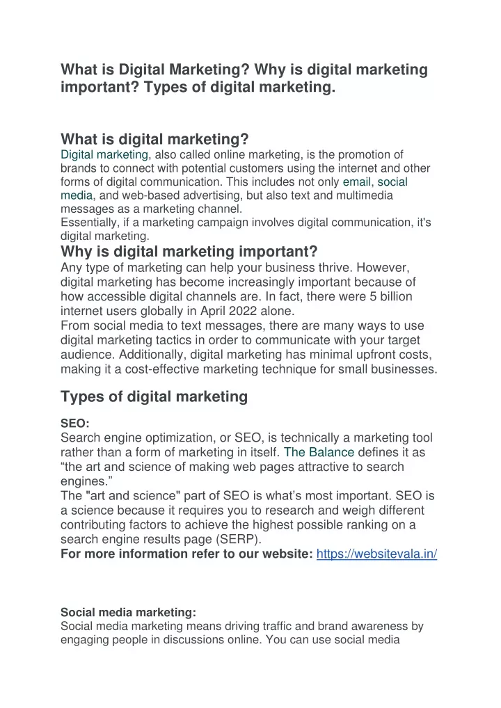 what is digital marketing why is digital