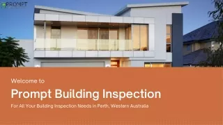 Practical Completion Building Inspection Perth - Prompt Building Inspectio