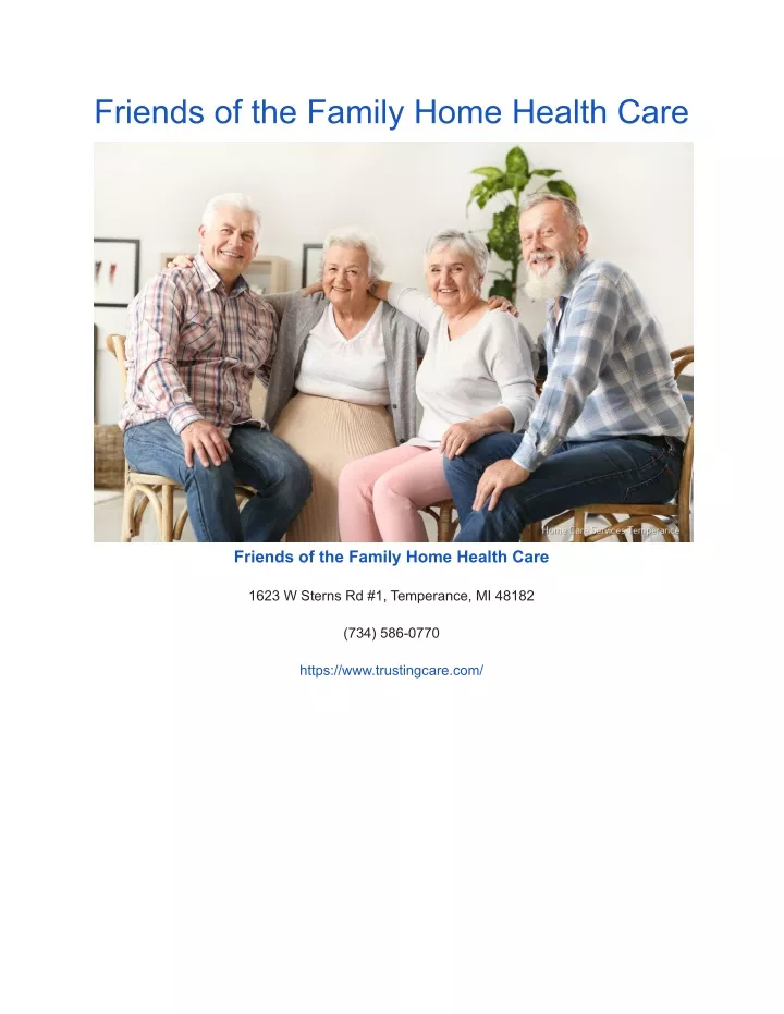 friends of the family home health care