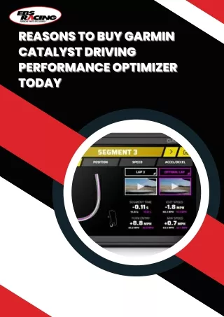 Reasons to buy Garmin Catalyst Driving Performance Optimizer today