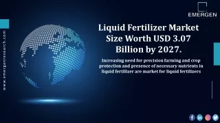 Liquid Fertilizer Market Revenue, Company Profile, Key Trend Analysis & Forecast