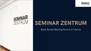 Book Rental Meeting Rooms In Vienna
