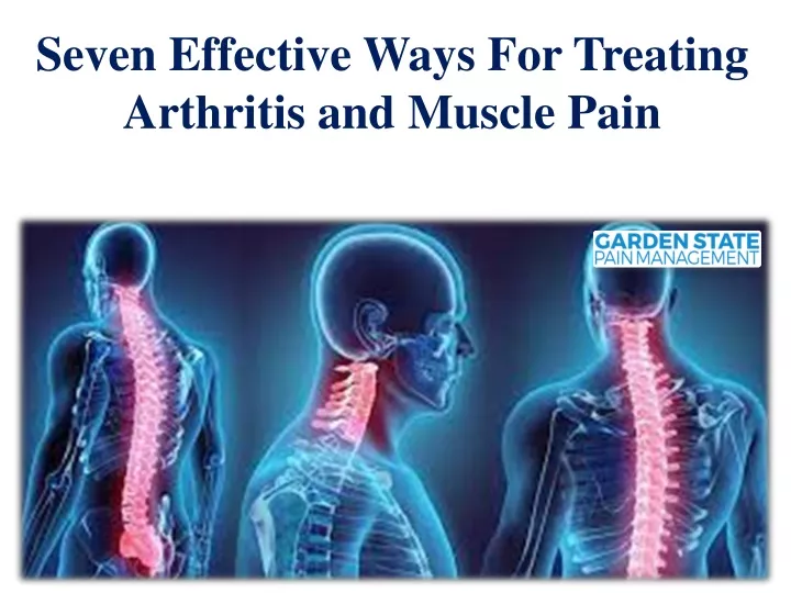 seven effective ways for treating arthritis
