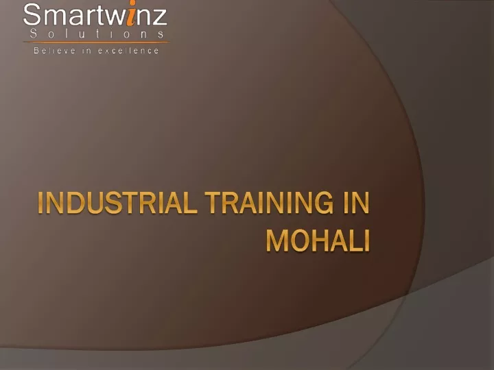 industrial training in mohali