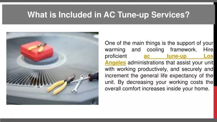 what is included in ac tune up services