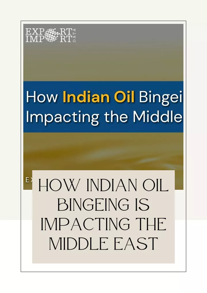 how indian oil bingeing is impacting the middle