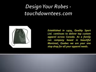 Design Your Robes - touchdowntees.com