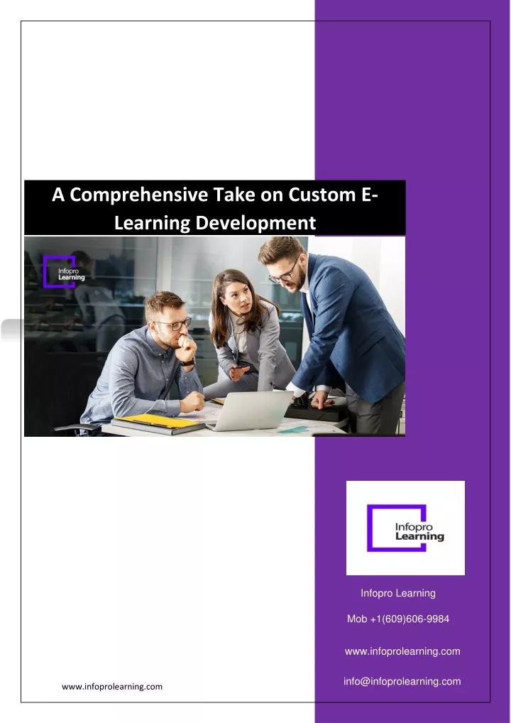 a comprehensive take on custom e learning