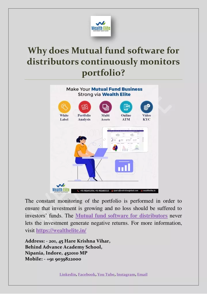 why does mutual fund software for distributors