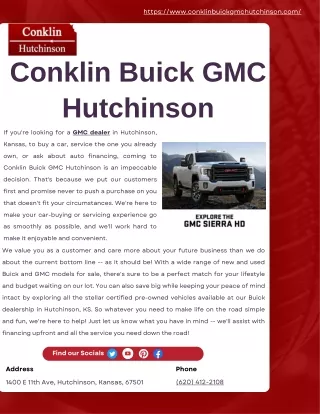 Conklin Buick GMC Hutchinson