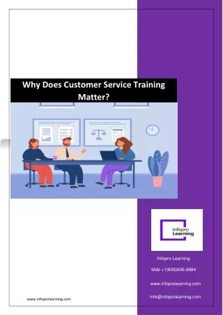 why does customer service training matter