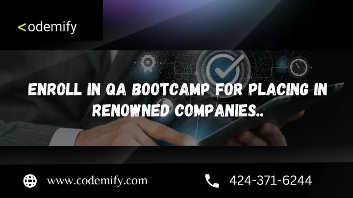 enroll in qa bootcamp for placing in renowned