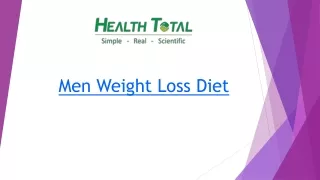 Men Weight Loss Diet