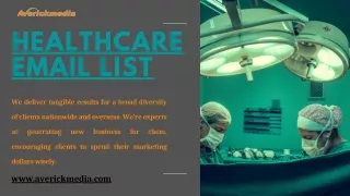 healthcare email list
