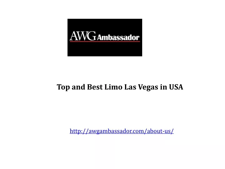 top and best limo las vegas in usa