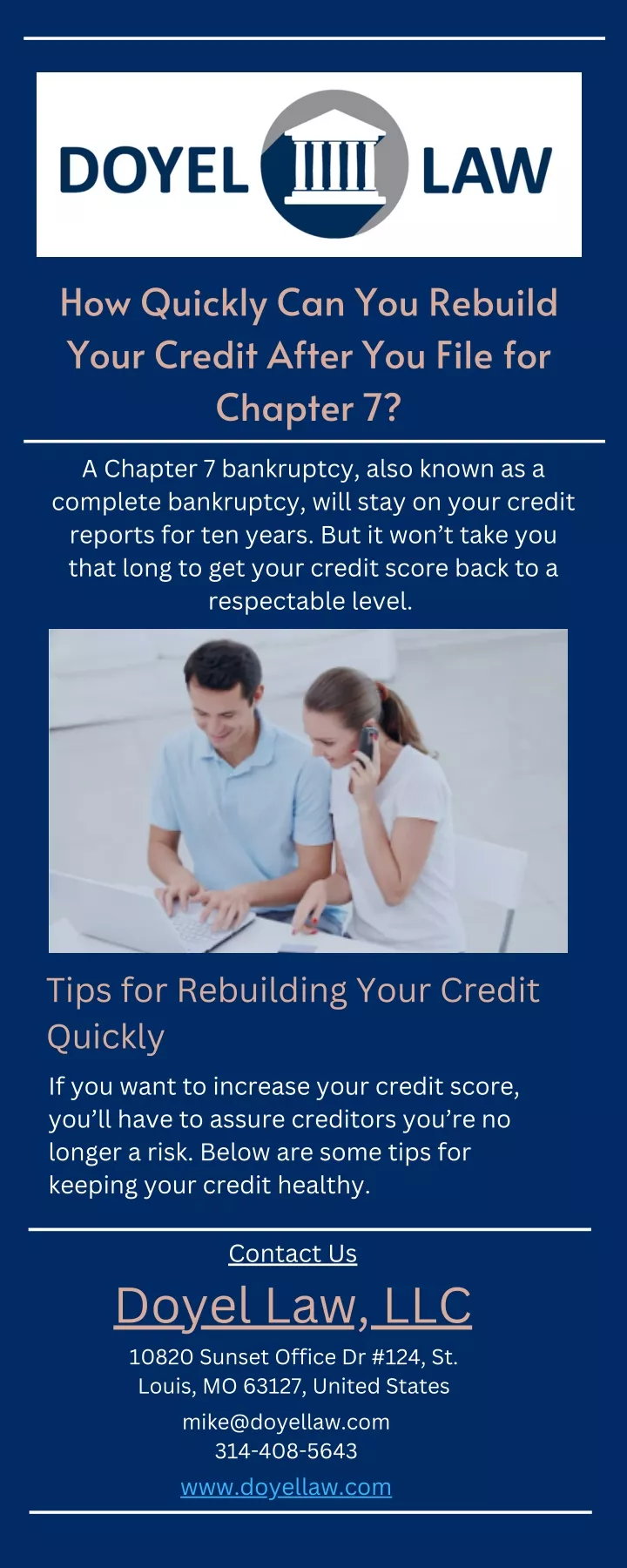 how quickly can you rebuild your credit after