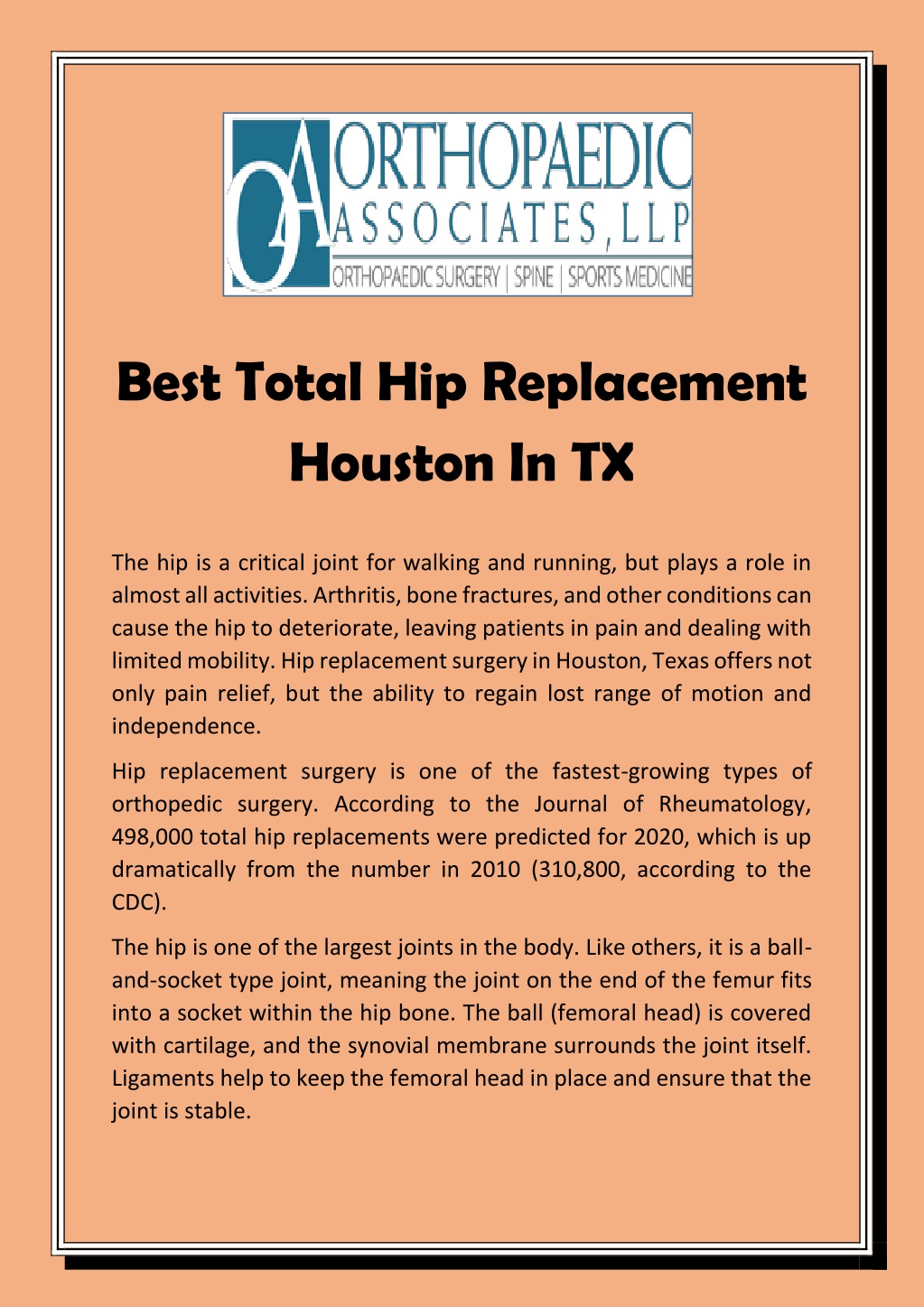 PPT - Best Total Hip Replacement Houston PowerPoint Presentation, free ...