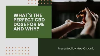 CBD Oil Dosage