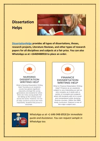 Best Website to Order All Theses and Dissertations | dissertationhelps.com
