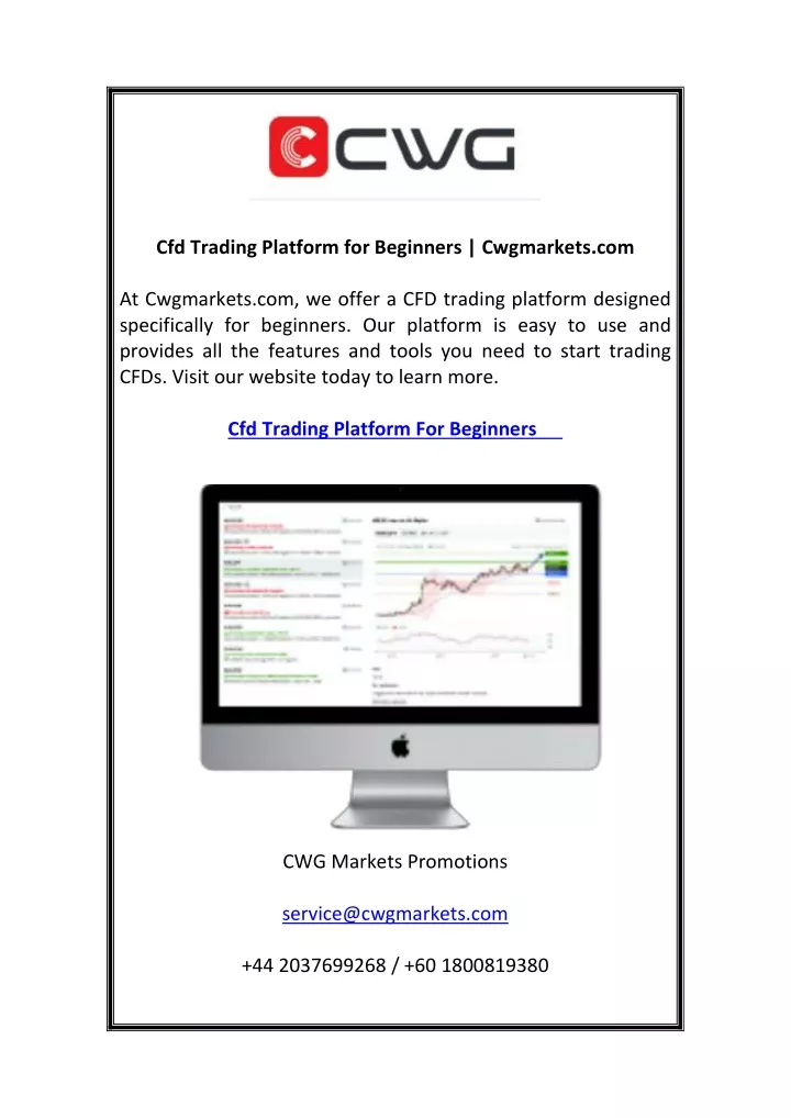 cfd trading platform for beginners cwgmarkets com