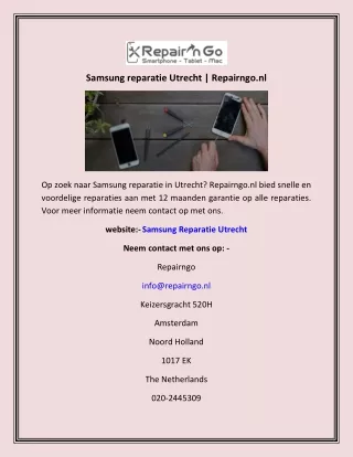 Samsung reparatie Utrecht | Repairngo.nl
