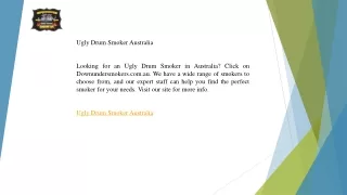 ugly drum smoker australia looking for an ugly