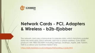 Network Cards - PCI, Adapters & Wireless - b2b-Ejobber