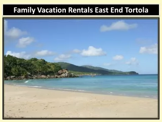 Family Vacation Rentals East End Tortola