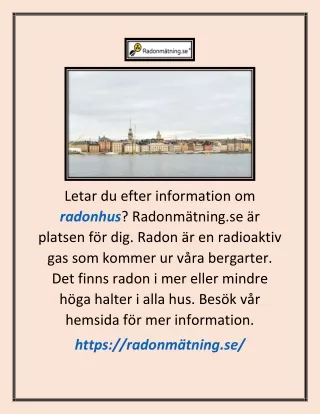 Radonhus | Radonmätning.se