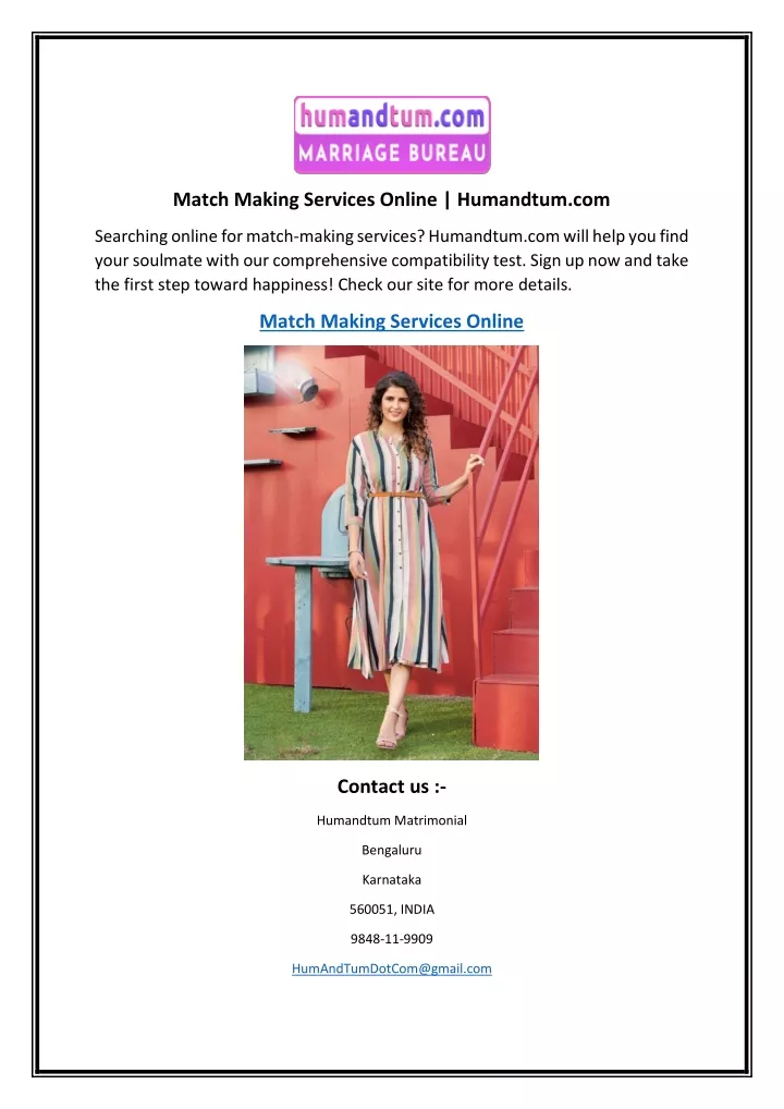 match making services online humandtum com