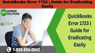 quickbooks error 1723 guide for eradicating easily