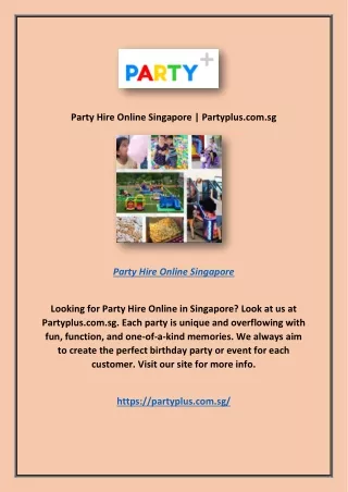 party hire online singapore partyplus com sg