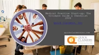 Medical Practice Start-up The Ultimate Guide _ Checklist 2022 - Quick Claimers. Inc