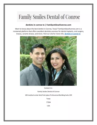 dentists in conroe tx familysmilesofconroe com