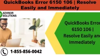 quickbooks error 6150 106 resolve easily and immediately