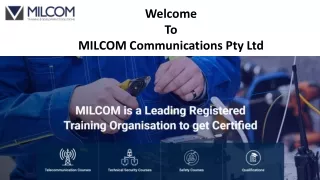CCTV Installation Course Details of Milcom