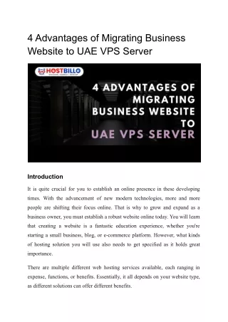 4 advantages of migrating business website