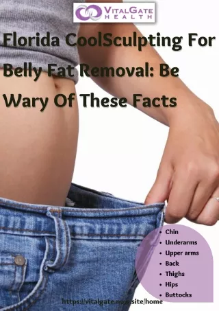 Coolsculpting for Belly Fat Removal in Florida: Be Wary Of These Facts