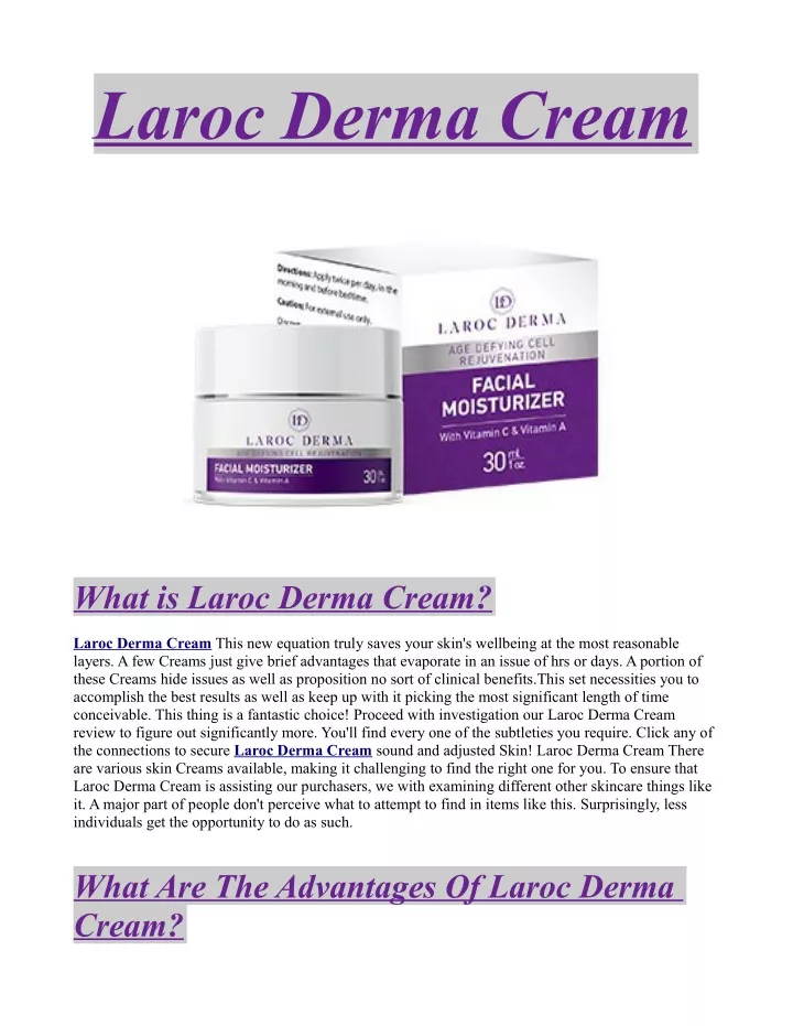 laroc derma cream