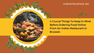 4 Crucial Things To Keep In Mind before ordering food