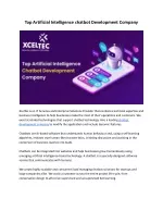 Top Artificial Intelligence chatbot Development Company - slide 1