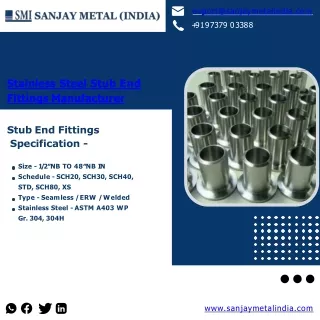 SS Pipe Fittings | SS Flanges | SS Tee Fittings - Sanjay Metal India