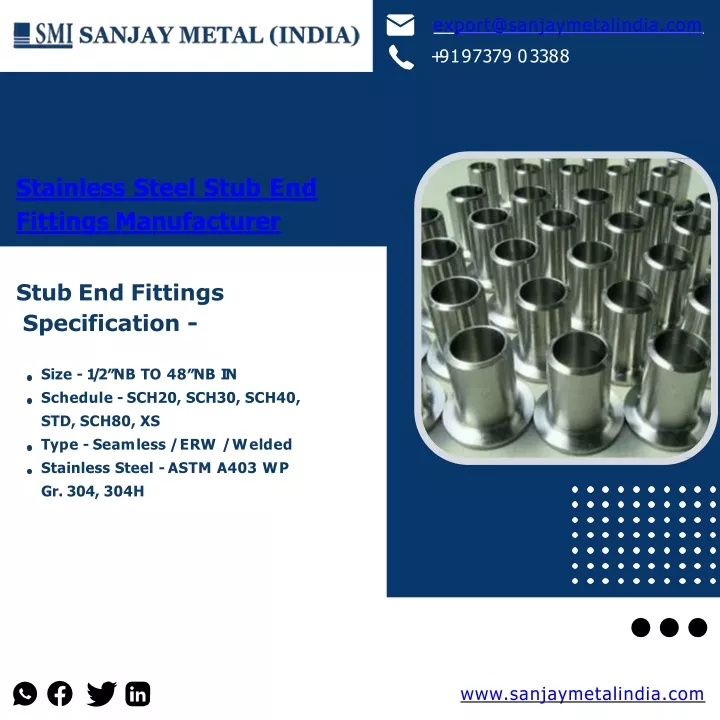 stainless steel stub end fittings manufacturer