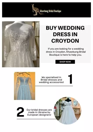Buy wedding dress in Croydon