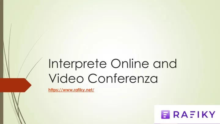 interprete online and video conferenza