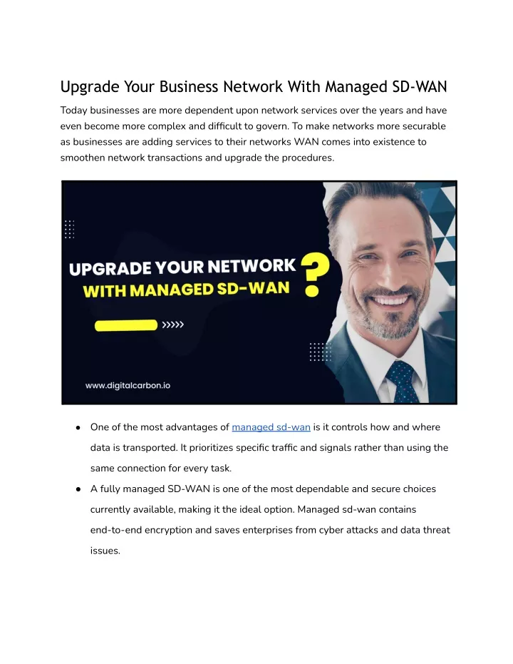 upgrade your business network with managed sd wan