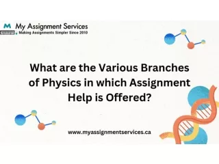 What are the Various Branches of Physics in which Assignment Help is Offered