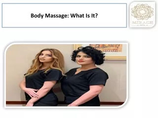 Body Massage Russian SPA & Best massage in Dubai