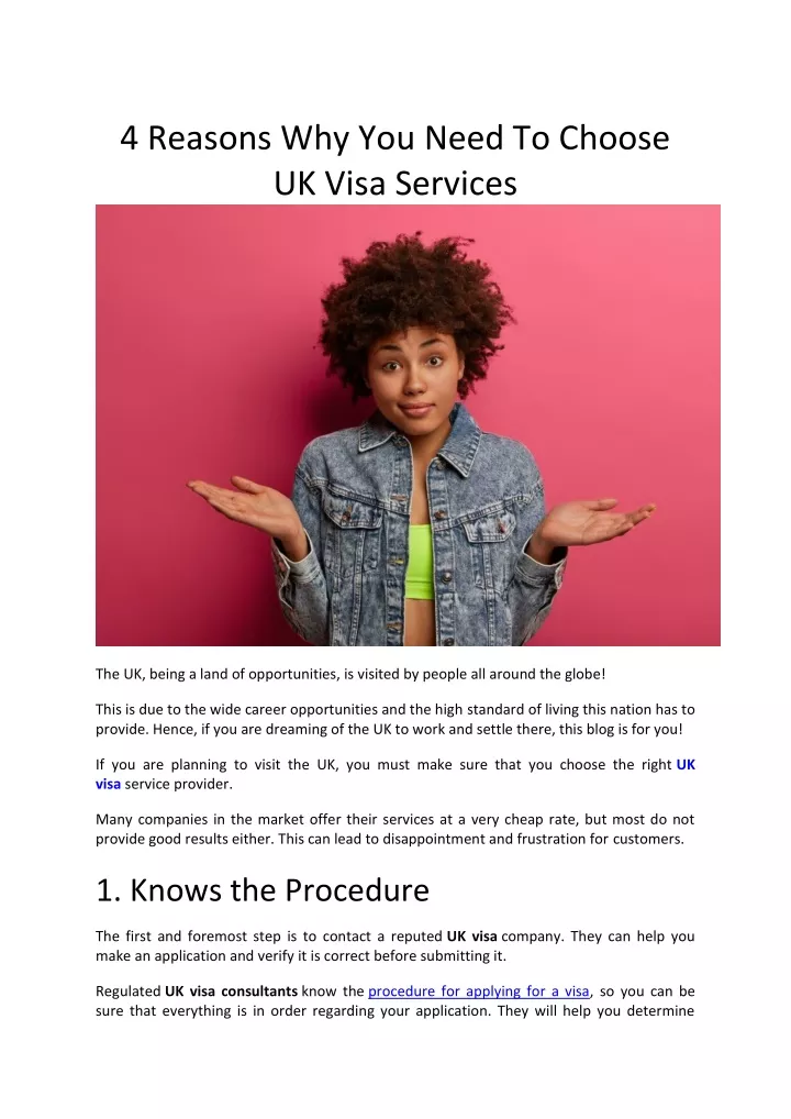 4 reasons why you need to choose uk visa services
