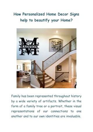 How Personalized Home Decor Signs help to beautify your Home (2)